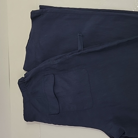 VINCE UTILITY HIGH RISE DRAWSTRING PANTS NAVY SZ SMALL - Picture 13 of 13